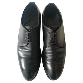 PRADA USED BLACK LACE UP Black