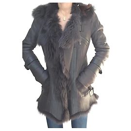 Rizal Lambskin Jacket Dark Grey Size 36 Dark grey