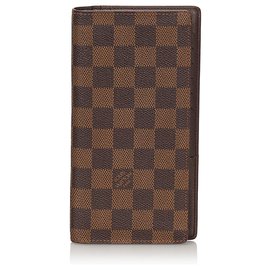 Louis Vuitton-Louis Vuitton Brown Damier Ebene Brazza Wallet-Brown