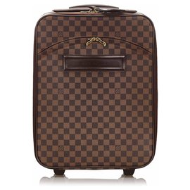 Louis Vuitton-Louis Vuitton Brown Damier Ebene Pegase 45-Brown