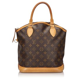 Louis Vuitton-Louis Vuitton Brown Monogram Lockit Vertical-Brown
