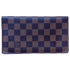 Louis Vuitton Long Wallet Damier Ebony UNISEX Ebony