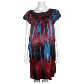 French Connection Multicoloured Silk Dress Multiple colors