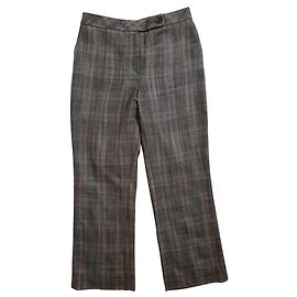 Pantalones Akris de lana tartán Multicolor