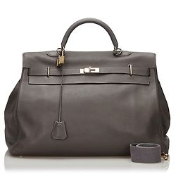 Hermès Hermes Gray Clemence Kelly 50 Andere Grau