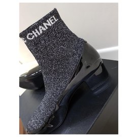 Chanel-Chanel ankle boots-Black