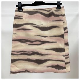 Moschino Cheap And Chic-Printed wool skirt-Multiple colors
