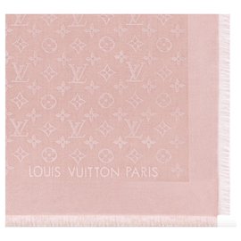 Louis Vuitton-Foulard Louise Vuitton Monogramm Shine-Rose