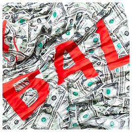 Balenciaga DOLLARBILL YO Rosso Cachi