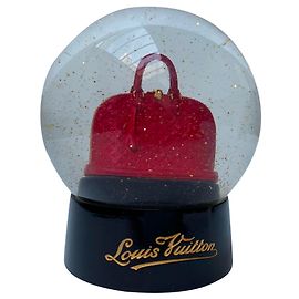 Louis Vuitton Palla di neve con la borsetta Alma Rosso
