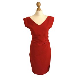 Diane Von Furstenberg-Vestido vermelho Bevin-Vermelho