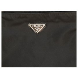 Prada-PRADA Crossbody Bag Nylon Crossbody Bag Messanger Bag Black Unisex-Black