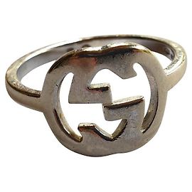 Anillo Gucci GG de oro blanco 750/000 Plata