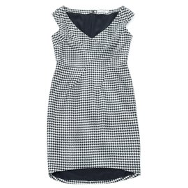 Christian Dior-HOUNDSTOOTH FR42-Black,White