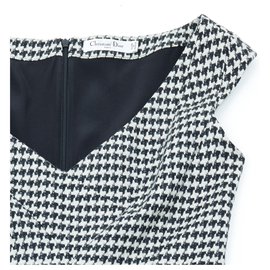 Christian Dior-HOUNDSTOOTH FR42-Black,White