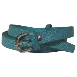 Autre Marque-Bracelet en galuchat turquoise-Turquoise