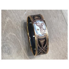Hermès-Armbänder-Braun,Schwarz,Golden,Bronze