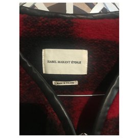 Isabel Marant-Coats, Outerwear-Black,Red