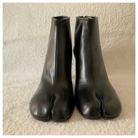 ladies black leather boots uk