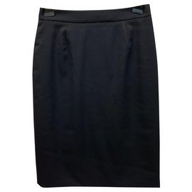 Stella Mc Cartney Stella McCartney black wool skirt Black