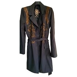 Autre Marque Abrigo bordado Biya by Johnny Was Negro Negro