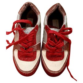 Stella Mc Cartney-sneakers-White,Red