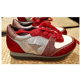 Stella Mc Cartney-sneakers-White,Red