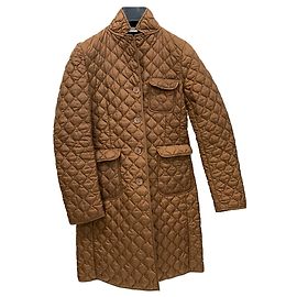 Aspesi Quilted parka jacket Bronze