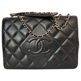 Chanel Borsa a tracolla nera Nero