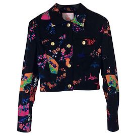 Versace For H&M Floral jacket Black Multiple colors