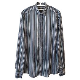 Camisa slim de algodón a rayas Dolce & Gabbana Multicolor