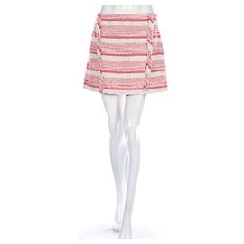 Jupe Thakoon Addition Beige Rouge Coton Rouge Beige