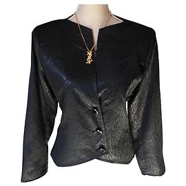 Yves Saint Laurent BLACK BLACKER WITH RAMAGES Black