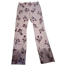 Max Mara Calça Floral Multicor