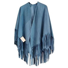 Autre Marque WAELFA Wildleder Cape Hellblau Hellblau