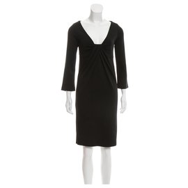 Diane Von Furstenberg-Vestido de lana Elena-Negro