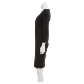 Diane Von Furstenberg-Vestido de lana Elena-Negro