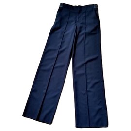 Céline-Pants, leggings-Navy blue
