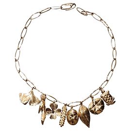Collier Aurelie Bidermann doré à  l or 18 carats Doré