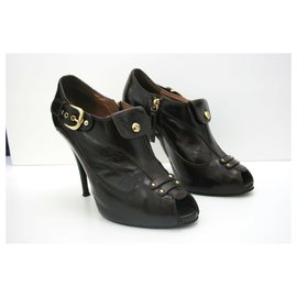 Giuseppe Zanotti-Varnished leather heels-Brown,Chocolate
