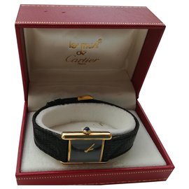 Cartier-TANK MUSS VON CARTIER-Schwarz