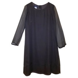 Aspesi-Silk and wool dress-Brown