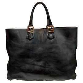 Fendi Twins black tote bag Black