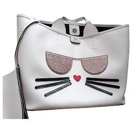 Karl Lagerfeld Totes White