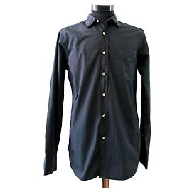 Autre Marque Camicia elegante Officine Generale France nera cotone S Nero