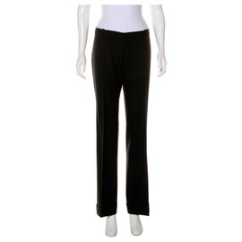 Balenciaga-Pantaloni di lana-Nero