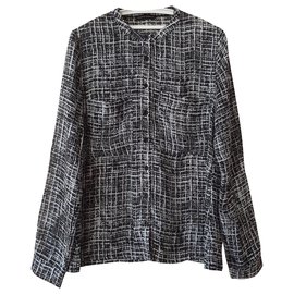 Autre Marque-Second Female Camisa Tula-Negro,Blanco