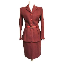 Christian Dior Rock Anzug Rot