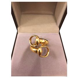 Gucci Horsebit conditionment Ring Golden