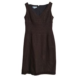 Robe marron Kay Unger Marron